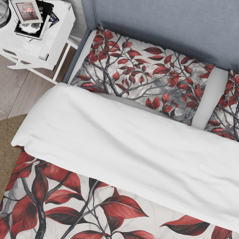 Ensemble de housse de couette en microfibre / polyester , Housse de couette simple + 1 taie décorative stan