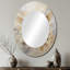 Miroir mural Minimalisme Beige et Doré Dove I - Beige-1211048325