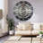 Wall Clock 36" Oversized for Living Room decor with Real Moving Gears England Collection-107103018