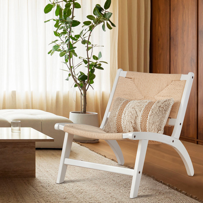 Fauteuil d'appoint rembourré Kraemer, Blanc