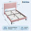 Structure de lit tapissier avec tête de lit Modern Velvet Modern-1141935296-1141935300