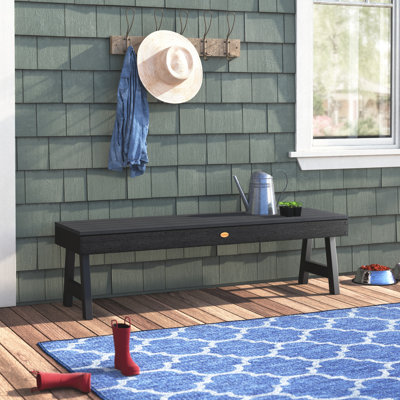Midwest Backless Plastic Picnic Bench by Beachcrest Home