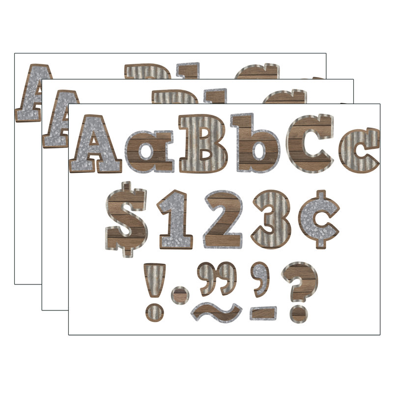 Ensemble de lettres pour la classe créées par l'enseignant