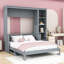 Lit escamotable avec bureau et tablettes de rangement-1611649027-1611649036