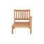 Chaise longue d'extérieur en teck avec coussins Sunbrella Huntington-94335152