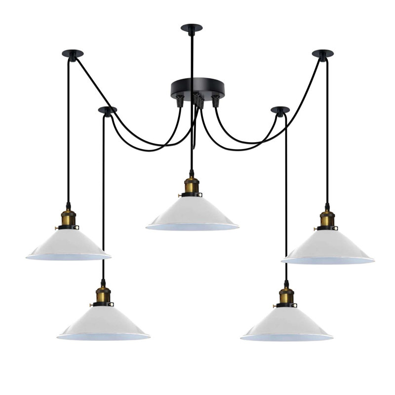 Alphy 5 - Light Kitchen Island Pendant, White