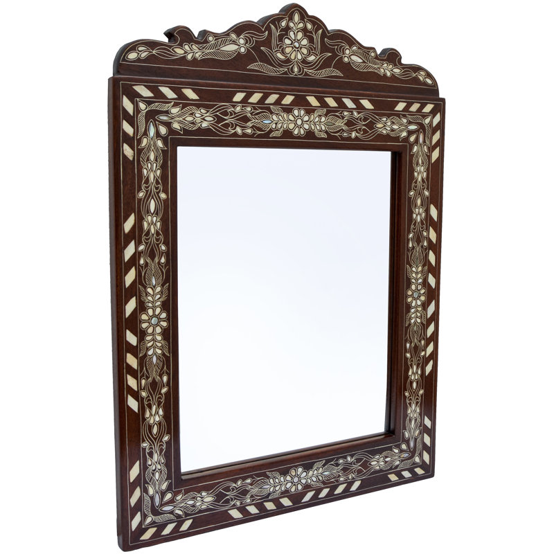 Syrian Arch Solid Wood Wall Mirror