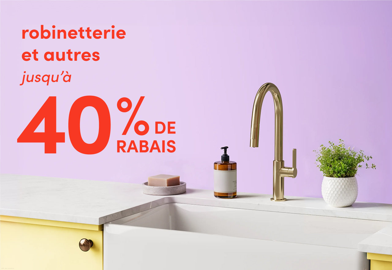 robinetterie et autres en solde