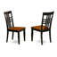 Ensemble de table de salle à manger 5 pièces comprenant une table de cuisine rectangulaire avec rallonge papillon et 4 chaises de salle à manger, 42 po x 78 po, noir et cerise-1253612073-1342074098