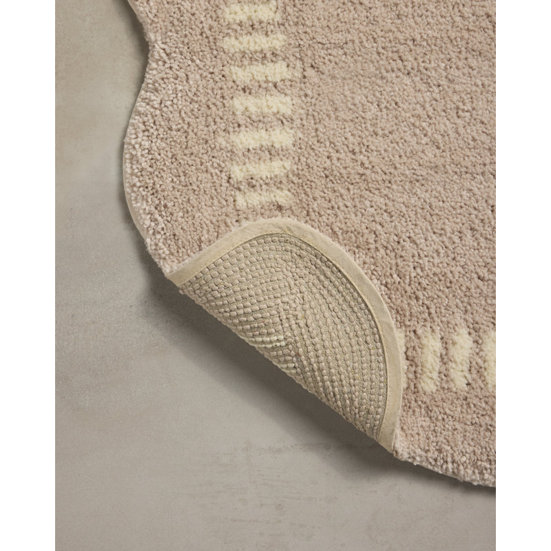 Tapis de bain Chris Loves Julia x Loloi Valerie, 1 pi 10 po x 5 pi, Blush / Ivory