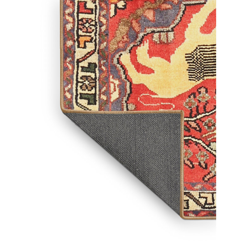 Tapis oriental beige / rouge Camino, Rectangle 2 pi x 4 pi