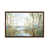 Toile avec cadre en bois brun classique sélectionné