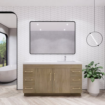 Verda 59.05'' Single Bathroom Vanity with Top
