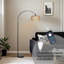 Lampe sur pied en rotin Arc-1943485873