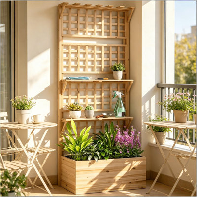 Garden Elevated Planter Box,Wooden Raised Garden Bed,Planter Box