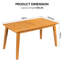 Table de patio en bois brun-1063677880