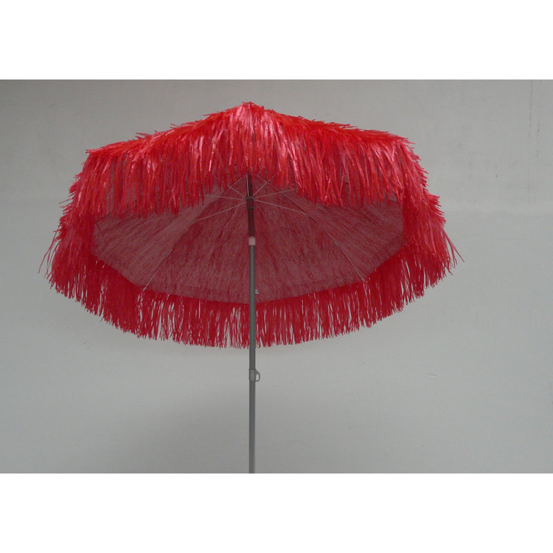 190cm Tilt Beach Parasol, Red