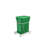 White Steel Pullout Compost Container W/ Rear Basket Storage