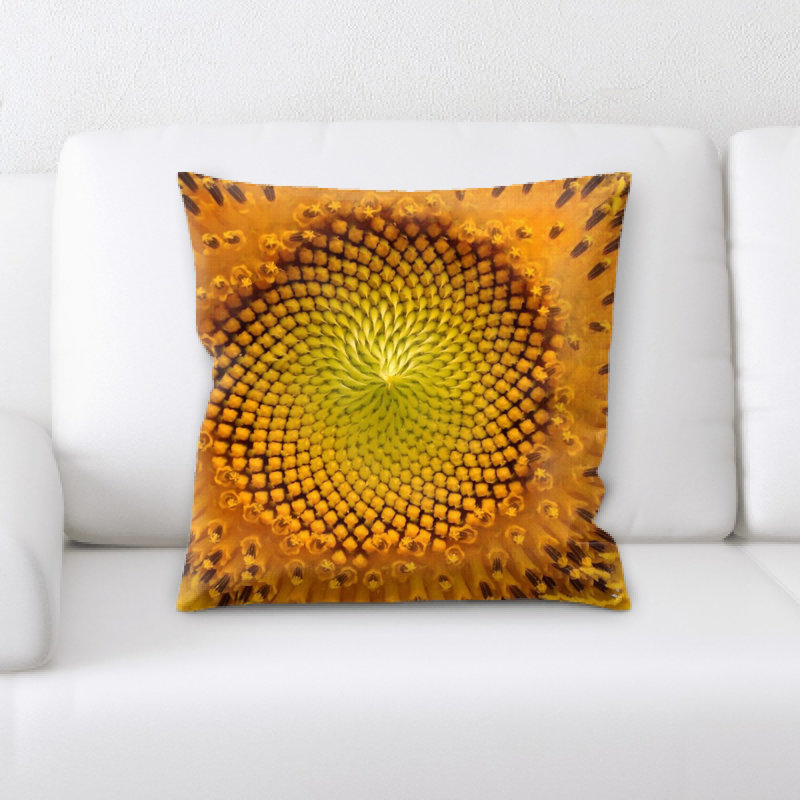 Coussin décoratif tournesol