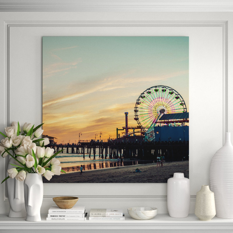 Beachside Park! Print, Aluminum, 46" H x 46" W x 1" D