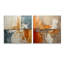 Chesten - Ensemble de 2 peintures murales abstraites en acrylique-103927236
