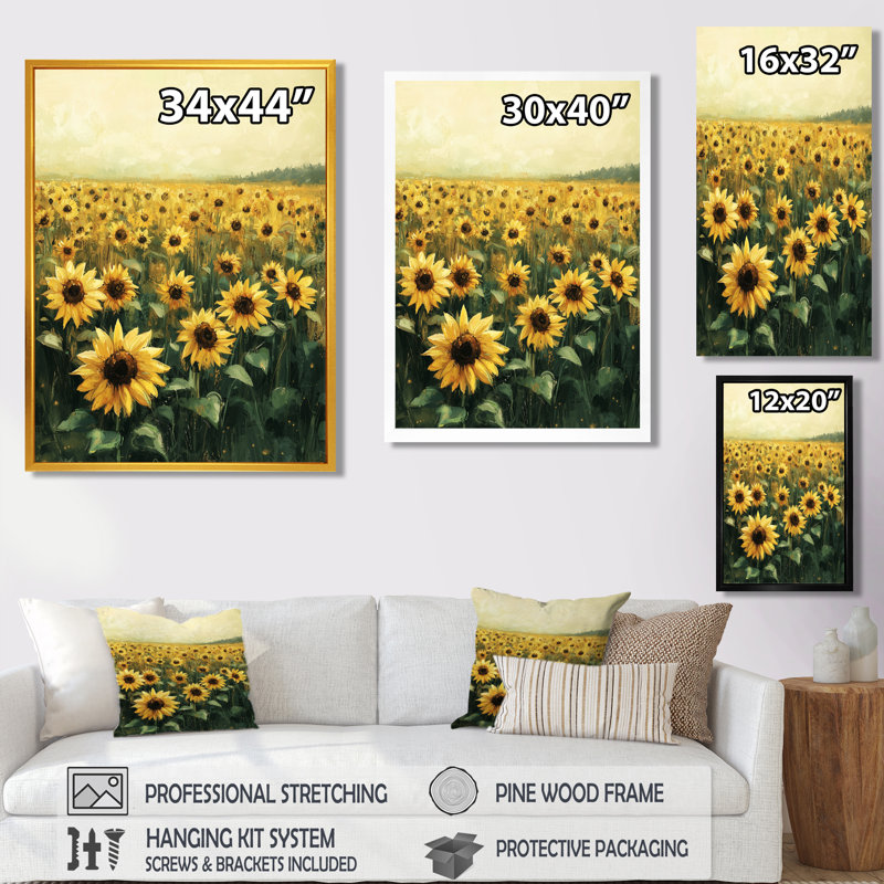 Domiano - Floral Wall Art, H 40 po x l 30 po, Reproduction encadrée d'une seule photo, Blanc