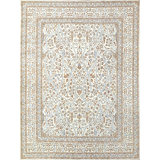 Hand Knotted Wool Area Rug in Beige