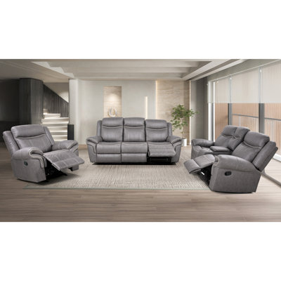 Kentlyn 3-Piece Glider Recliner Sofa Set