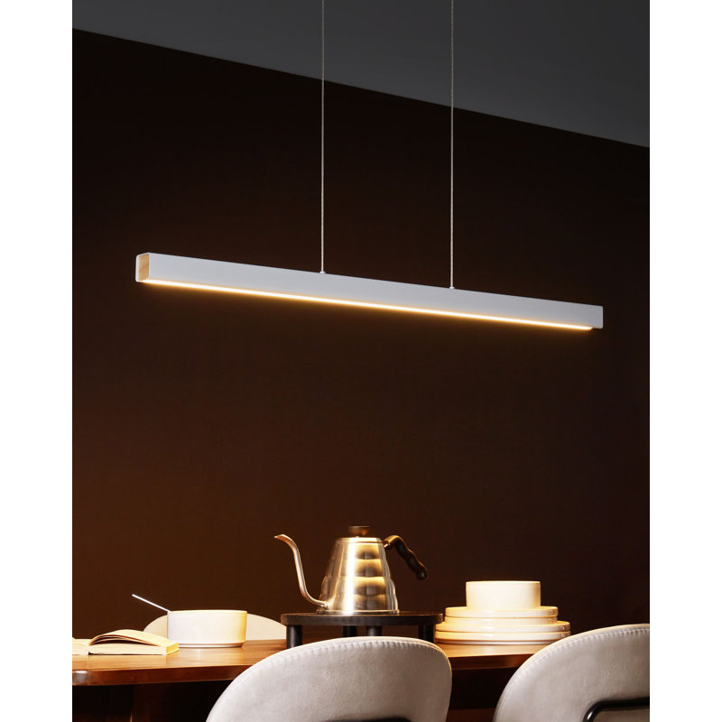 LED Pendant Lamp ARENAS With Remote, White