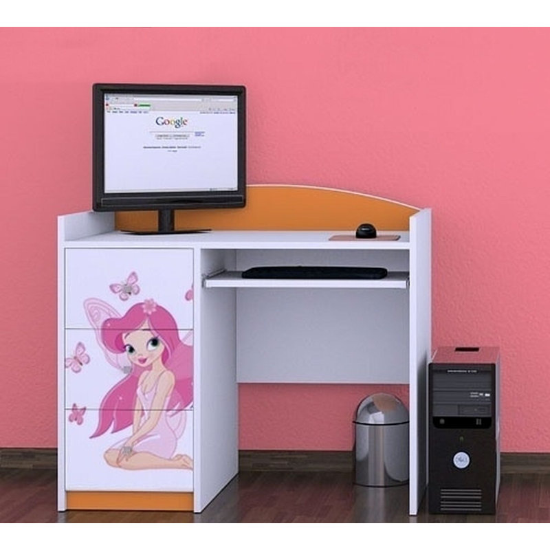 Northup 100cm Computer Desk, Orange