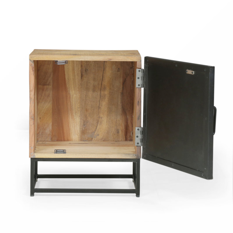 Table de chevet beige