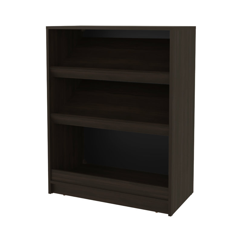 Étagère à chaussures à 3 niveaux avec rangement ouvert, panneau de particules principal, pour la chambre à coucher, les livres, les décorations ou les objets du quotidien