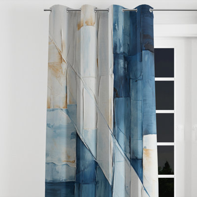 Avaeyah - Abstract Grommet Curtain - Velvet Room Darkening - 1 panel
