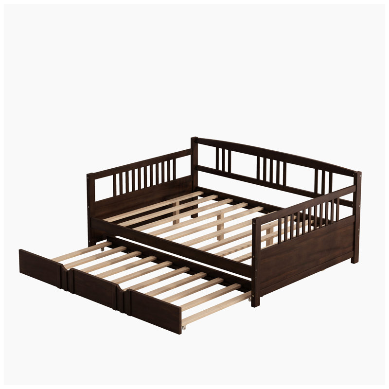 Malwae Solid Wood Daybed, Espresso