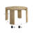 Kepler 47 Inch Driftwood Round Dining Table