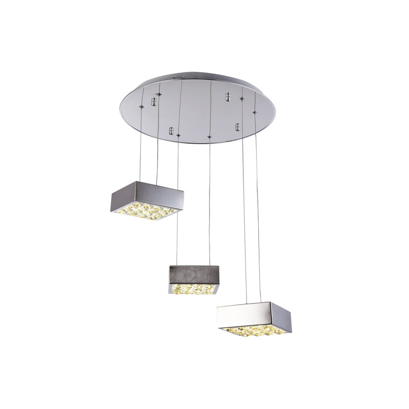 Luminaire suspendu en cristal 3 niveaux Transitional