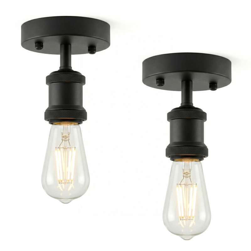 Semi Flush Mount, Black