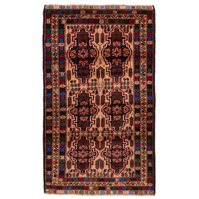 Teimani Beige Rug 3'10" x 6'7"