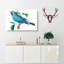 Blue Chatterer Bird by George Shaw - Wrapped Canvas-55304555