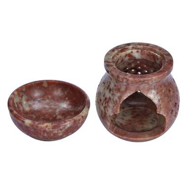 Bungalow Rose Southwestern Native Oil Burner, Wax Warmer, Votive / Tealight  Candle Holder