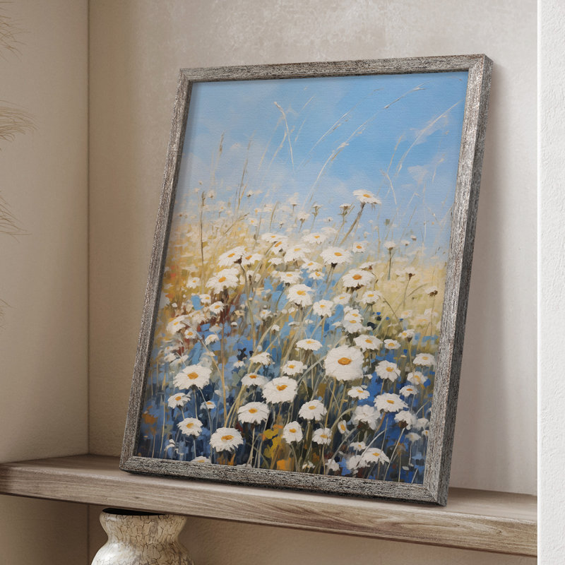 Impression encadrée FLORAL Series V - bois massif, H 15 po x l 12 po