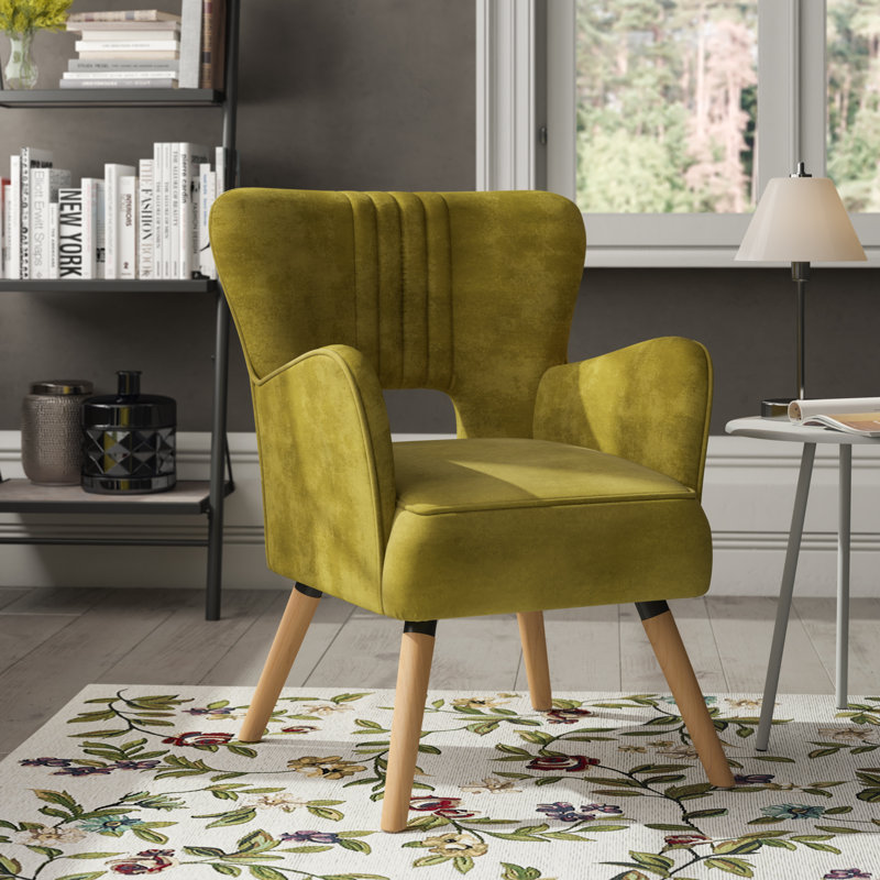 Makayla Upholstered Armchair, Mustard