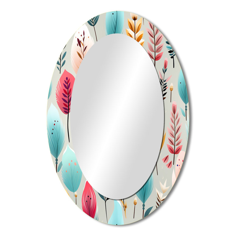 Miroir mural ovale pastel, 36 po x 24 po