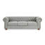 Canapé Chesterfield en lin capitonné 3 places Chesterfield-11667169