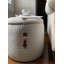 Pouf de 20 po Johnson revêtu de lin à rayures-69611221