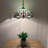Tiffany Pendant Lights Fixture Plug In Stained Glass Dragonfly LED Bulbs Included 16"W*16"D*75"H-961737698