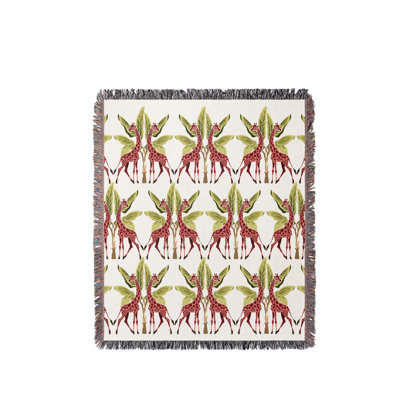 Jeté en mélange de coton Kossy Giraffe