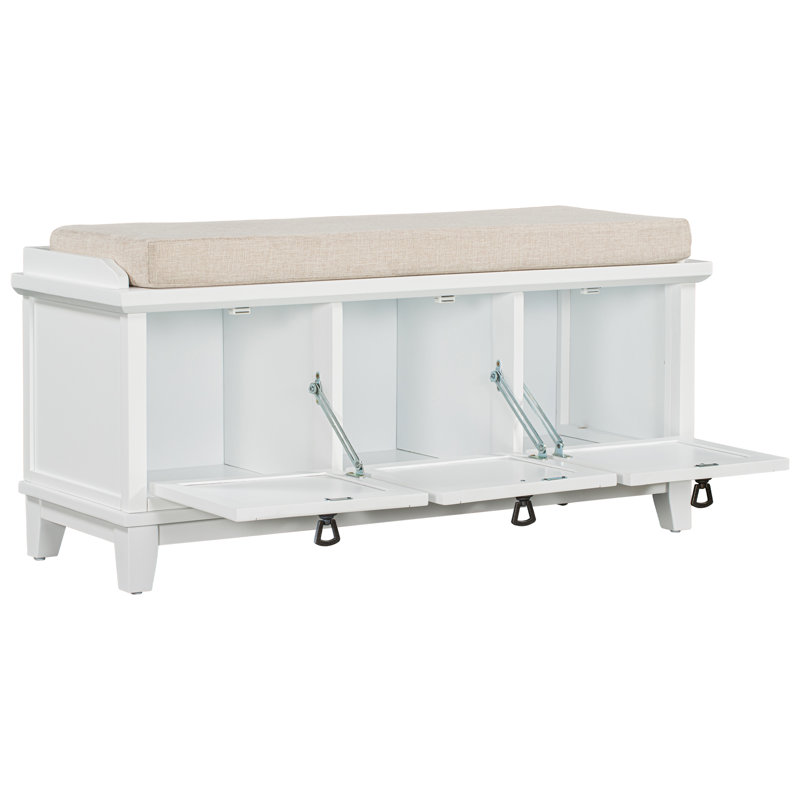 Banc de rangement Alfiero, Blanc