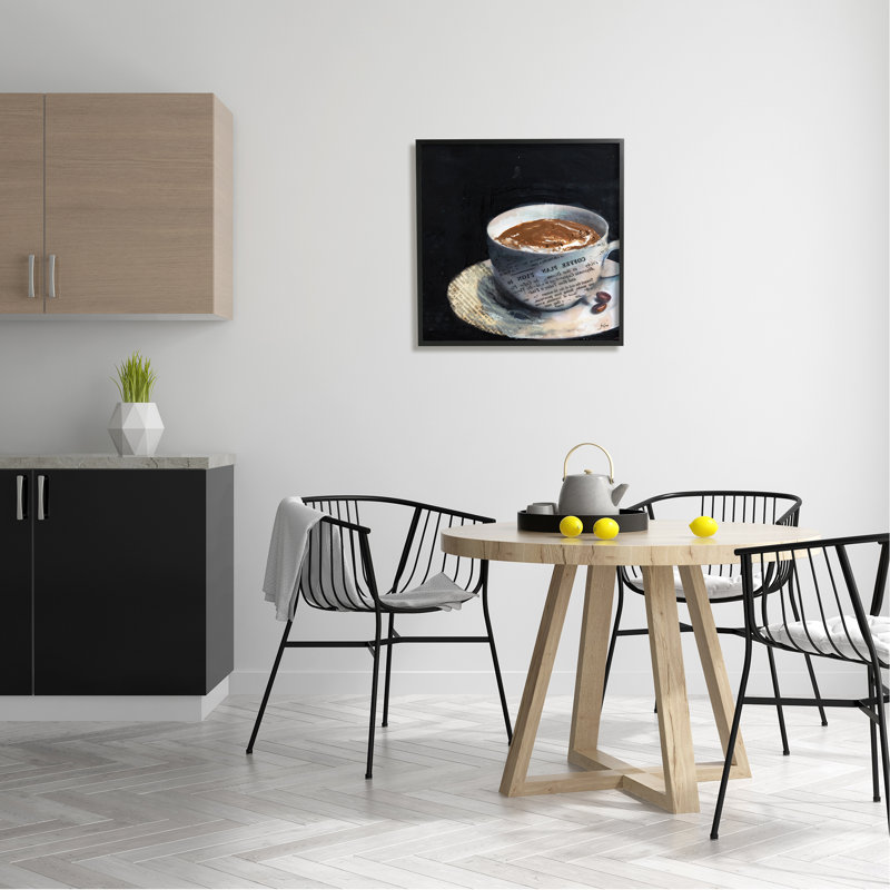 «Floater Frame», impression sur bois, H 24 po x l 24 po x P 1,5 po, Giclée encadrée noir minuit