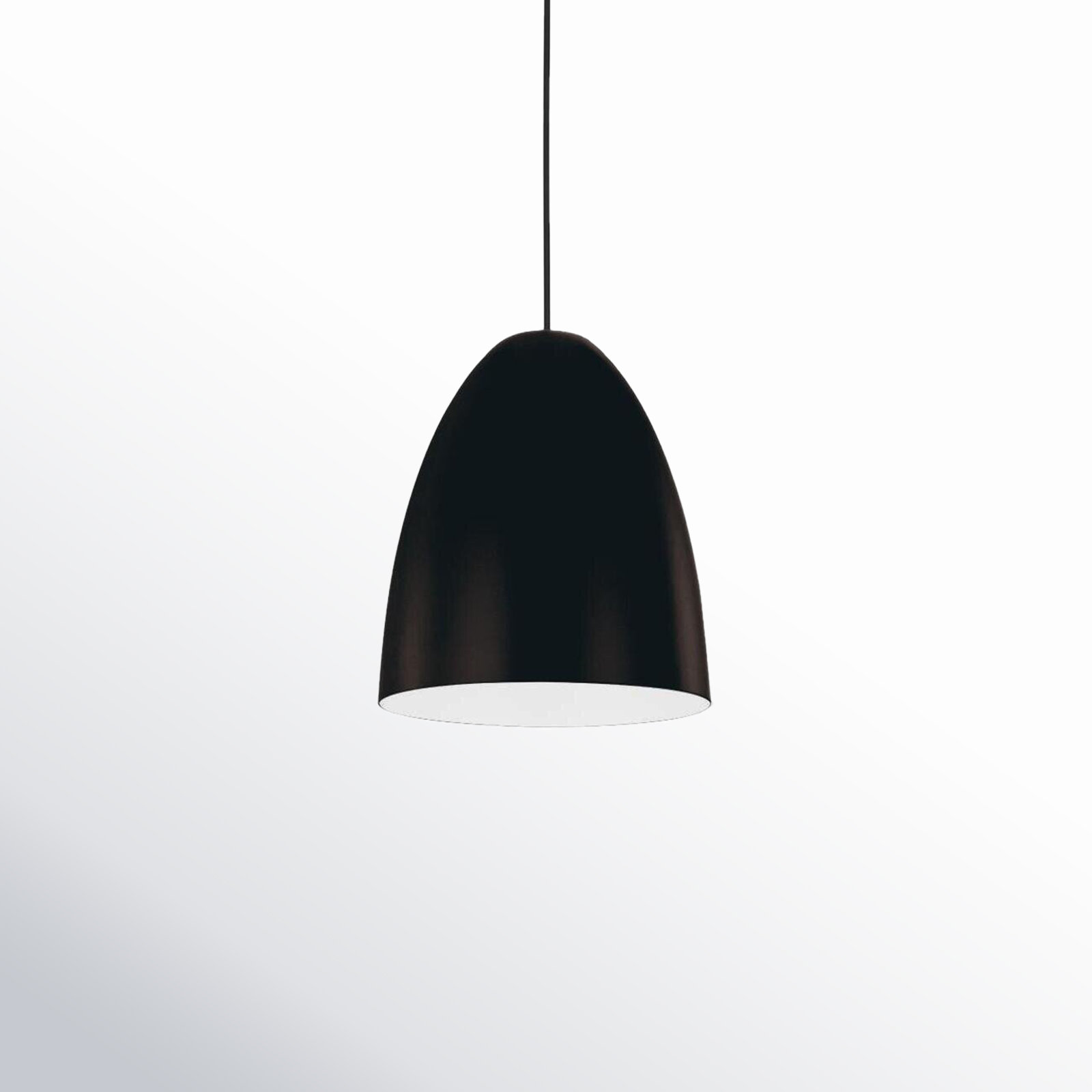 Asa Single Light Metal Dimmable Pendant, Black